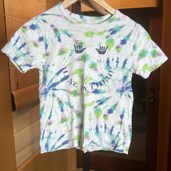 J Crew Crewcuts Kids' tie-dye "hang in there" T-shirt Size 10 - Picture 2 of 6